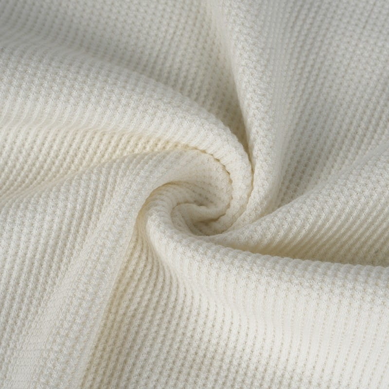 Chunky Cotton Waffle Stretch
